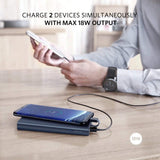 NNEDSZ 10000mAh Power bank With TypeC cable - Blue (40972)