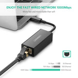 NNEDSZ USB Type C to 10/100/1000M Ethernet Adapter (Black) 50307