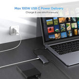 NNEDSZ Type C 6 in 1 Multifultion adaptor HDMI/RJ45/USB3.0 x 3/TypeC PD Protocal (50771)