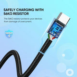 NNEDSZ 60128 USB A to C Quick Charging Cable 2M