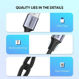 NNEDSZ 60128 USB A to C Quick Charging Cable 2M