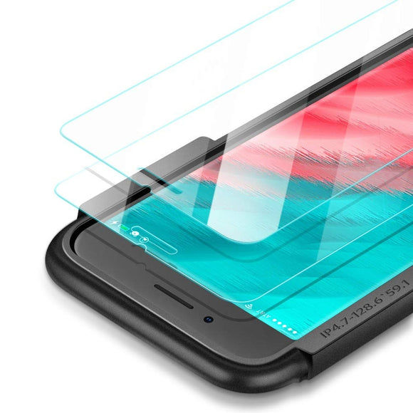 NNEDSZ 2.5D  Round Edge HD Screen Protector, 2 Pack Tempered Glass for iPhone 6/6S/7/8  - 4.7 inch 60394