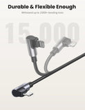 NNEDSZ 60765 90 Degree USB-C to iPhone 8-pin Cable 2M