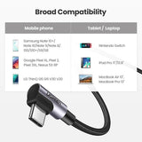 NNEDSZ 70529 60W Angle USB C to C Cable 1M