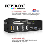 NNEDSZ Standard 5.25 drive bay USB 3.0 multi card reader with an eSATA port and a USB charging port (IB-867)