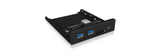 NNEDSZ IB-HUB1417-i3 Frontpanel with USB 3.0 Type-C and Type-A hub with card reader