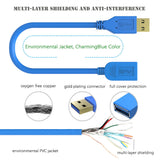 NNEDSZ CA312 1.2M 4FT USB 3.0 SuperSpeed Extension Cable Insulation Protected Gold Plated