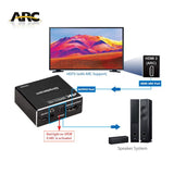 NNEDSZ CM425 HDMI 2.0 Audio Extractor Optical SPDIF and 3.5mm Stereo with ARC 4K@60Hz
