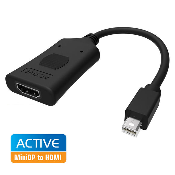 NNEDSZ DA101 Active MiniDP to HDMI Adapter 4K UHD (Thunderbolt and Eyefinity Compatible)