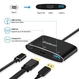 NNEDSZ  DA310 USB 3.1 Type C to HDMI USB 3.0 Adapter with PD Charging (Support DP Alt Mode and Nintendo Switch)