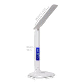 NNEDSZ EL808 Dimmable Touch Control Multifunction LED Desk Lamp 4W with Digital Clock