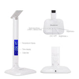 NNEDSZ EL808 Dimmable Touch Control Multifunction LED Desk Lamp 4W with Digital Clock