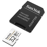 NNEDSZ HIGH ENDURANCE MICROSDHC CARD SQQNR 32G UHS-I C10 U3 V30 100MB/S R 40MB/S W SD ADAPTOR SDSQQNR-032G-GN6IA