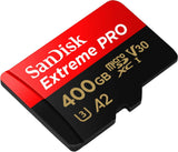NNEDSZ SDSQXCZ-400G-GN6MA TF Extreme PRO A2 V30 UHS-I/U3 170R/90W WITH SD ADAPTER