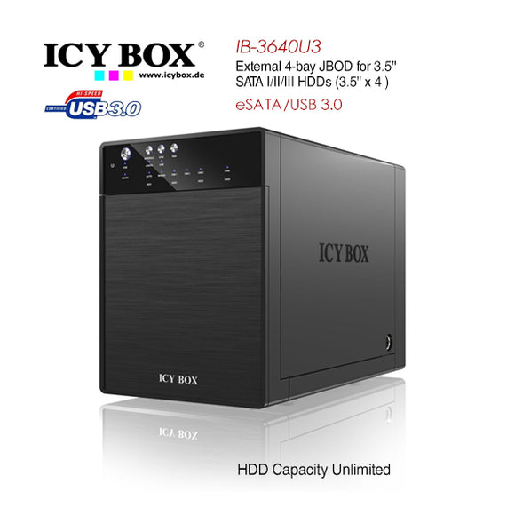 NNEDSZ IB-3640SU3 External 4-bay JBOD system for 3.5 Inch SATA HDDs