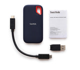 NNEDSZ 500GB Extreme Portable SSD USB3.1 Type-C & Type-A SDSSDE60-500G-G25
