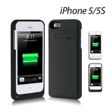 NNEDSZ  Battery Portable Charger Case For iPhone 5 5S white color