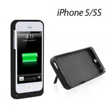 NNEDSZ  Battery Portable Charger Case For iPhone 5 5S white color