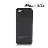 NNEDSZ  Battery Portable Charger Case For iPhone 5 5S white color