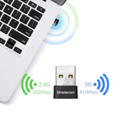 NNEDSZ NW602 AC600 Dual Band Nano USB WiFi Wireless Adapter