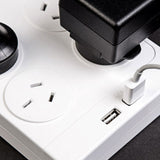 NNEDSZ  Power Board (SAC604) with 6 sockets and 2 USB ports