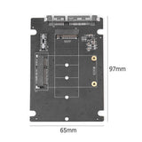 NNEDSZ SA207 mSATA  M.2 (NGFF) to SATA 2 In 1 Combo Adapter