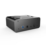 NNEDSZ SD352 USB 3.0 to Dual SATA Aluminium Docking Station with 3-Port Hub and 1 Port 2.1A USB Charger