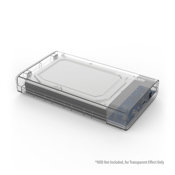 NNEDSZ SE301 3.5 SATA to USB 3.0 Hard Drive Docking Enclosure Clear