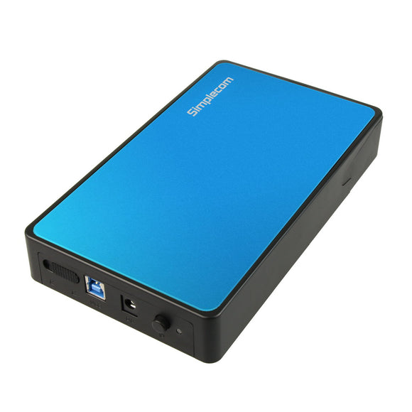 NNEDSZ SE325 Tool Free 3.5 SATA HDD to USB 3.0 Hard Drive Enclosure Blue