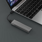 NNEDSZ SE513 NVMe PCIe (M Key) M.2 SSD to USB 3.1 Gen 2 Type C Enclosure 10Gbps Grey