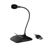 NNEDSZ UM350 Plug and Play USB Desktop Microphone with Flexible Neck and Mute Button