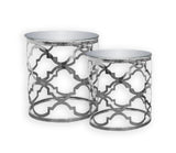 NNEDSZ Stainless Steel Coffee Table - Silver (Set of 4)