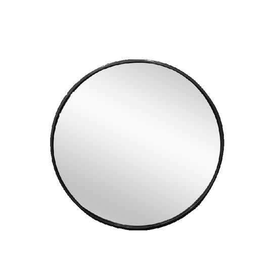 NNEDSZ Metal Round Mirror 80cm - Black
