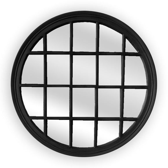 NNEDSZ Window Style Mirror - Black Circle 100cm
