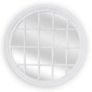NNEDSZ Window Style Mirror - White Circle 100cm