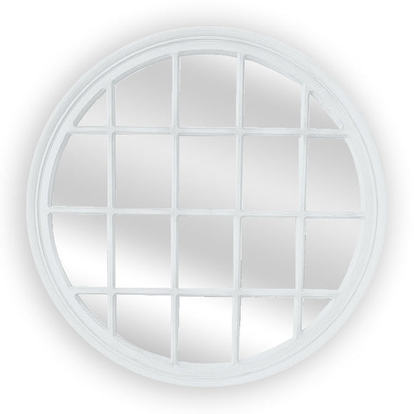 NNEDSZ Window Style Mirror - White Circle 100cm