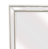 NNEDSZ Silver Beaded Framed Mirror - X Large 190cm x 100cm