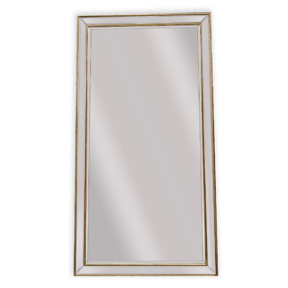 NNEDSZ Gold Beaded Framed Mirror - X Large 190cm x 100cm