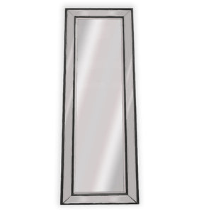 NNEDSZ Medium Black Beaded Framed Mirror - 70cm x 170cm