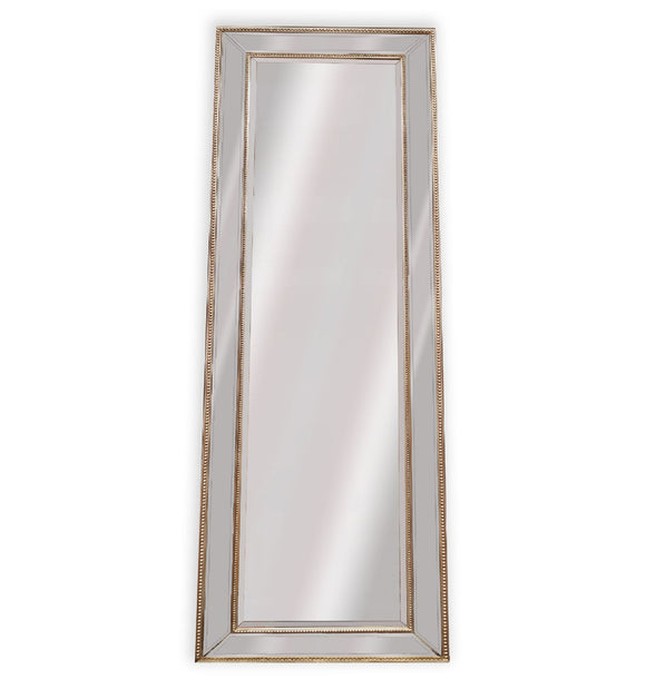 NNEDSZ Medium Gold Beaded Framed Mirror - 70cm x 170cm