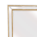 NNEDSZ Gold Beaded Framed Mirror - Rectangle 80cm x 110cm