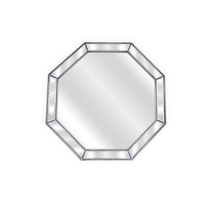 NNEDSZ Silver Beaded Framed Mirror - Octagon - 90cm x 90cm