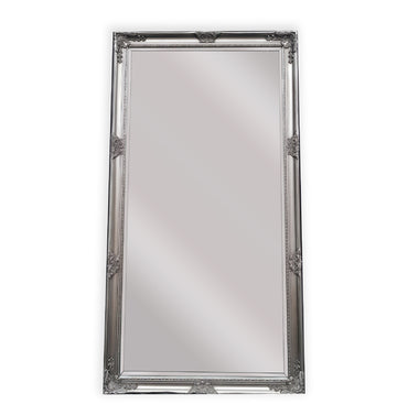 NNEDSZ French Provincial Ornate Mirror - ANTIQUE SILVER- X Large 100cm x 190cm