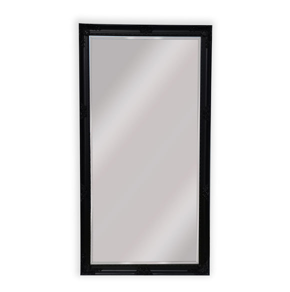 NNEDSZ French Provincial Ornate Mirror - BLACK - X Large 100cm x 190cm