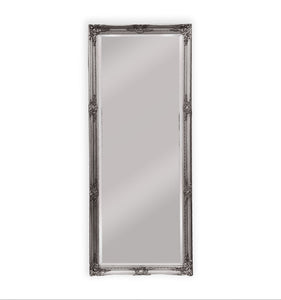 NNEDSZ French Provincial Ornate Mirror - Antique Silver - Medium 70cm x 170cm
