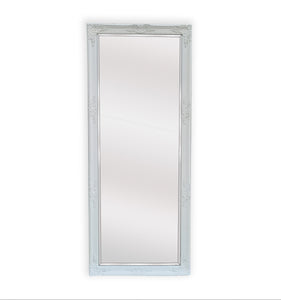 NNEDSZ French Provincial Ornate Mirror - White - Medium 70cm x 170cm