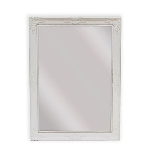 NNEDSZ French Provincial Ornate Mirror - White - Small 80cm x 110cm