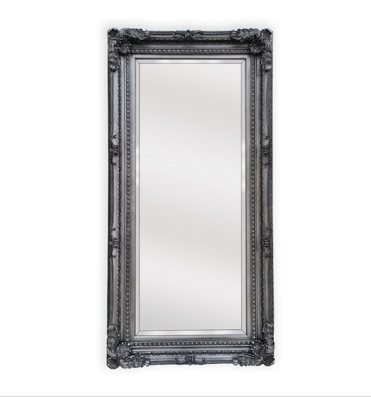 NNEDSZ French Provincial Ornate Mirror - Antique Silver