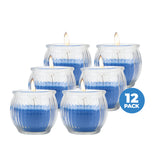 NNEDSZ Perfect Scent 12PCE Cool Breeze Scented Fragrant Candle Glass Holder 6.5cm