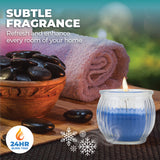 NNEDSZ Perfect Scent 12PCE Cool Breeze Scented Fragrant Candle Glass Holder 6.5cm